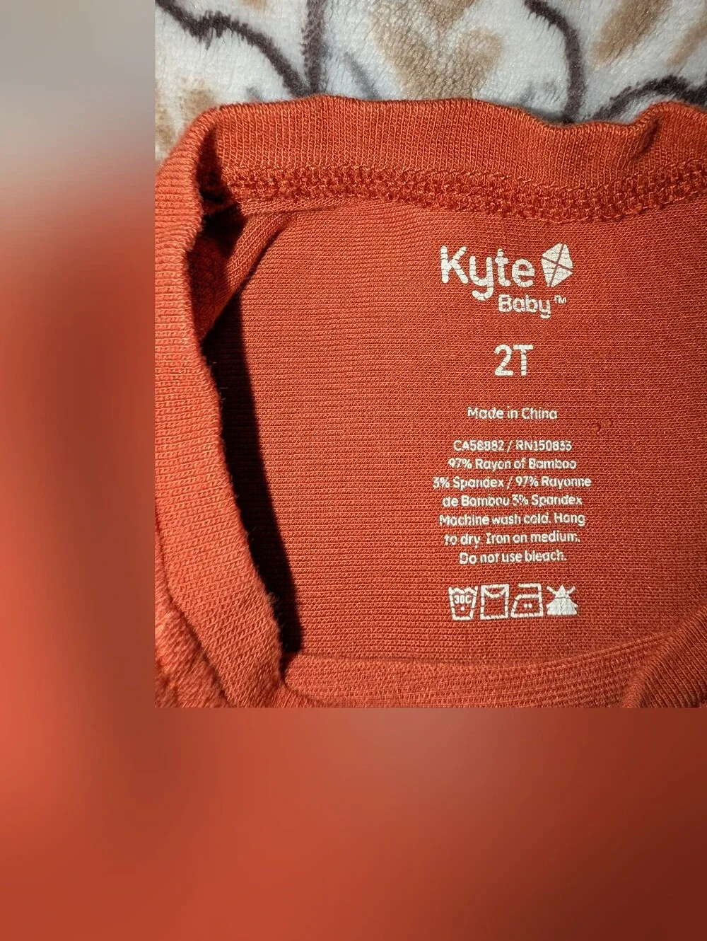 Kyte Baby Toddler Matching set in Rust Orange 2T